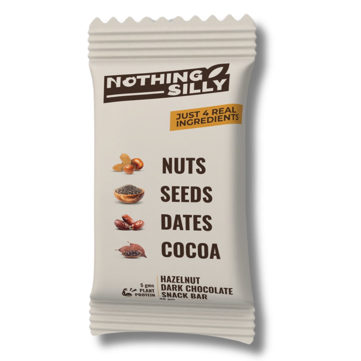 Nothing Silly Hazelnut Dark Chocolate snack bar