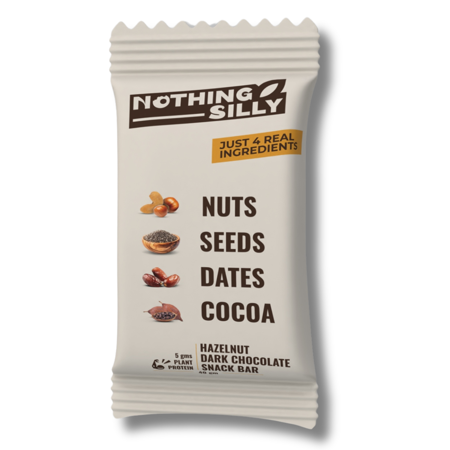 Nothing Silly Hazelnut Dark Chocolate snack bar