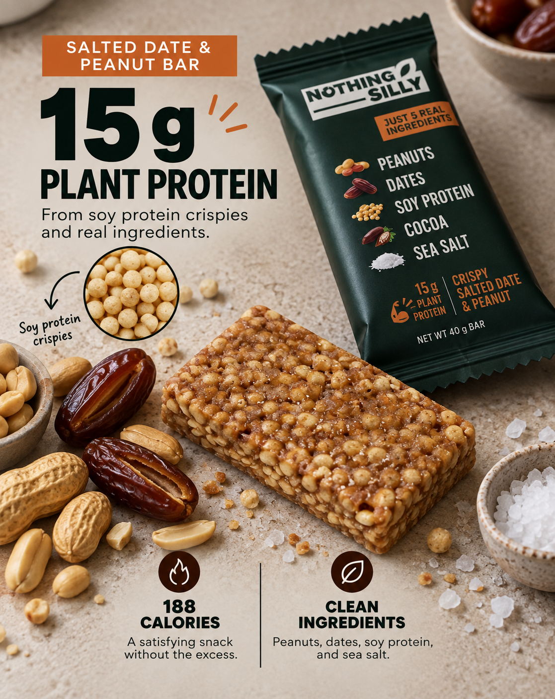 Nothing Silly Berry Protein Bar